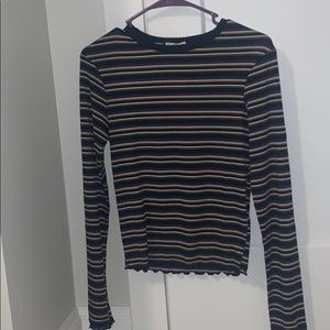 stripped tshirt with cute ruffles